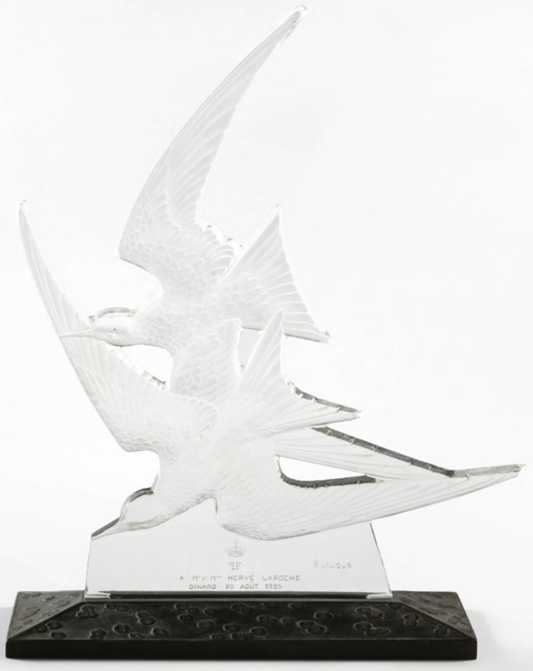 R. Lalique Hirondelles Decoration