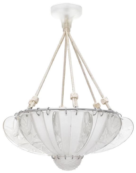 R. Lalique Hirondelles Light Fixture