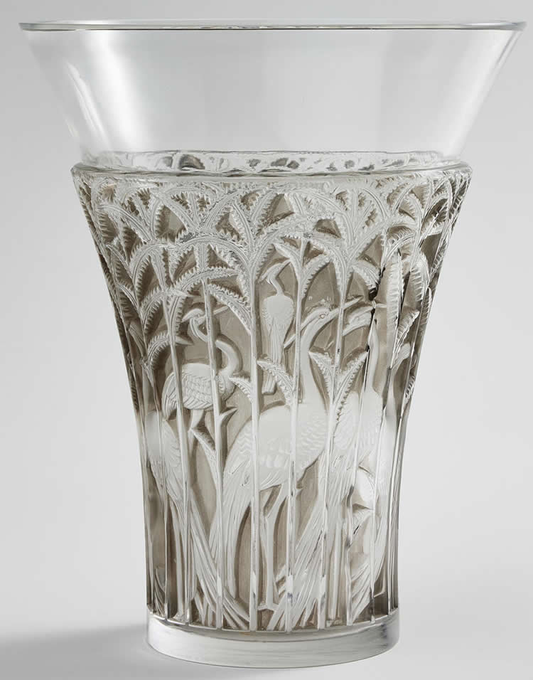 R. Lalique Ibis Vase