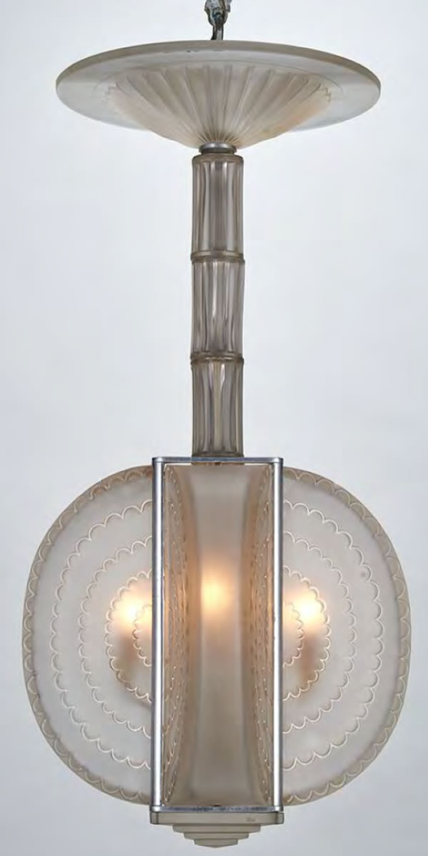 R. Lalique Ile De France Chandelier