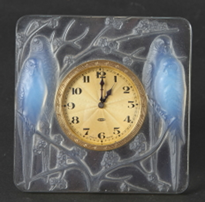 R. Lalique Inseparables Clock