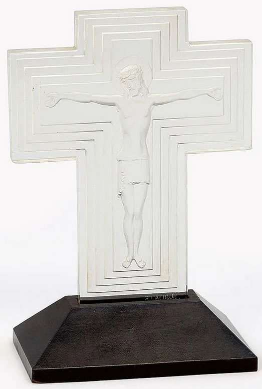 R. Lalique Jesus Christ Statue