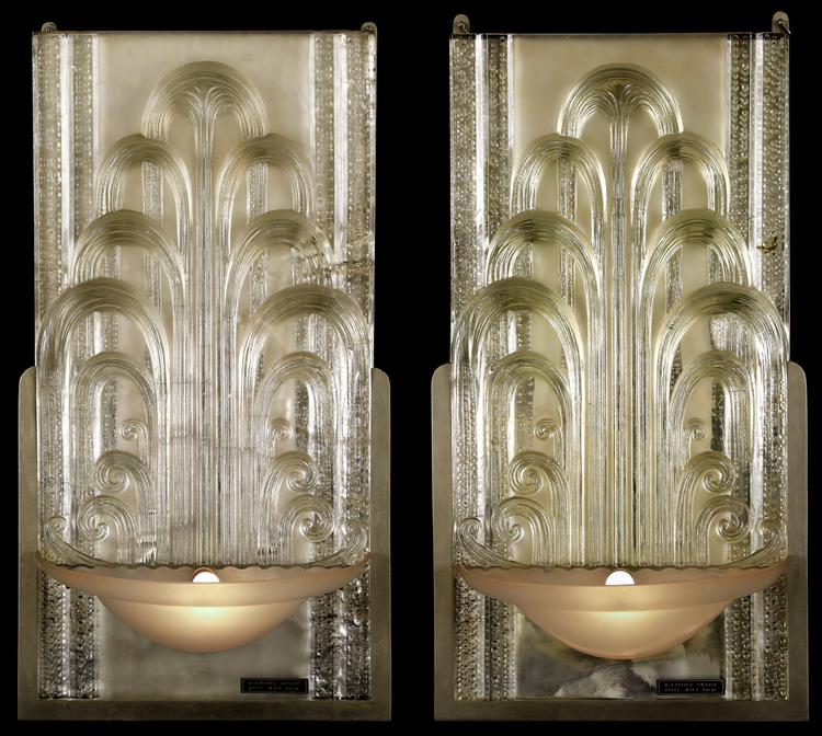 R. Lalique Jet D'Eau Sconce