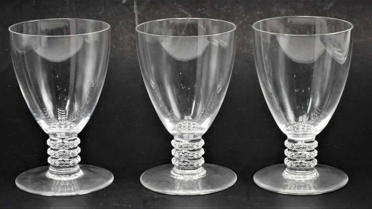 Rene Lalique Kobe Wine Glass 