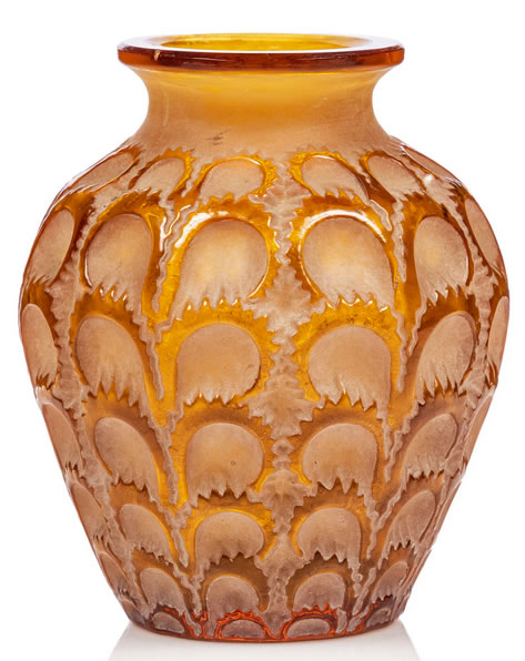 R. Lalique Laiterons Vase