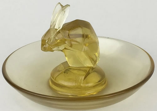 R. Lalique Lapin Ashtray