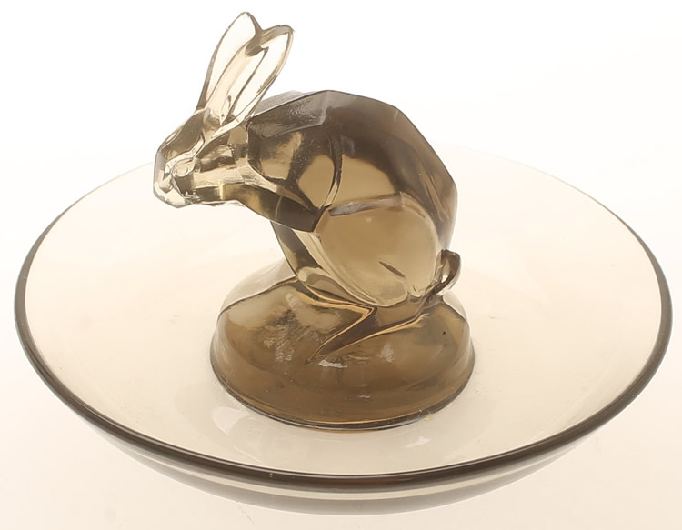 R. Lalique Lapin Ashtray