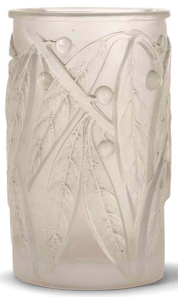 R. Lalique Laurier Vase
