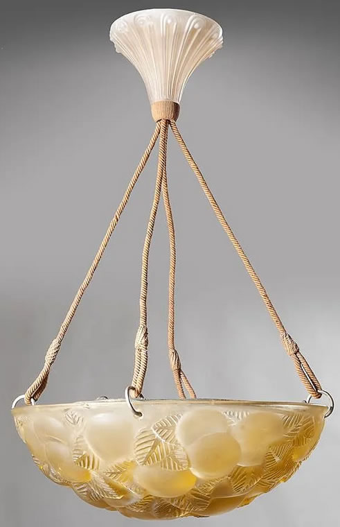 R. Lalique Lausanne Light Fixture