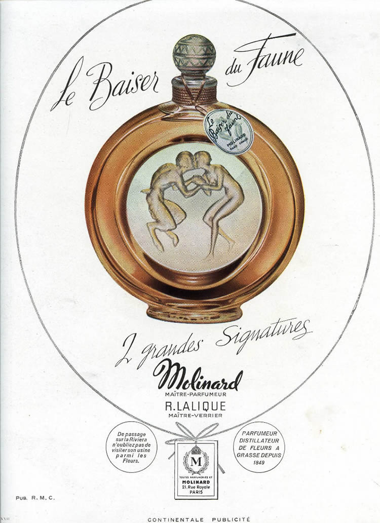 Rene Lalique Le Baiser Du Faune Magazine Ad