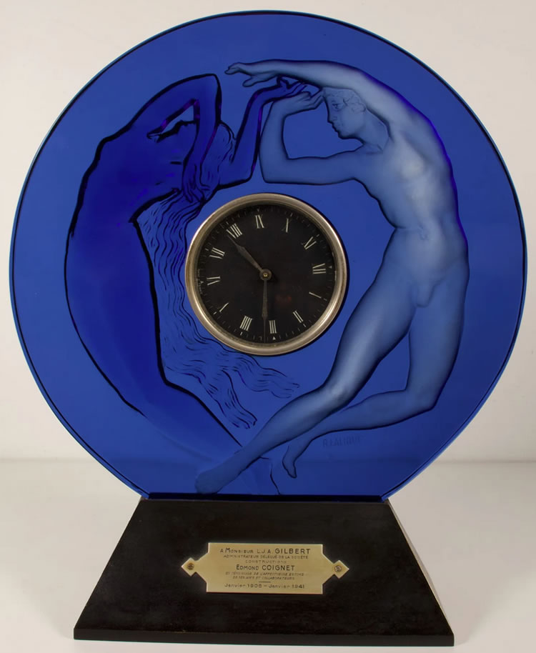 R. Lalique Le jour et la nuit Pendule