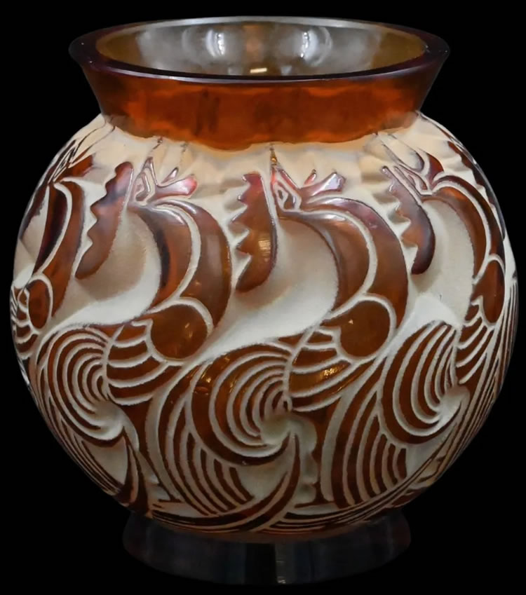 R. Lalique Le Mans Vase