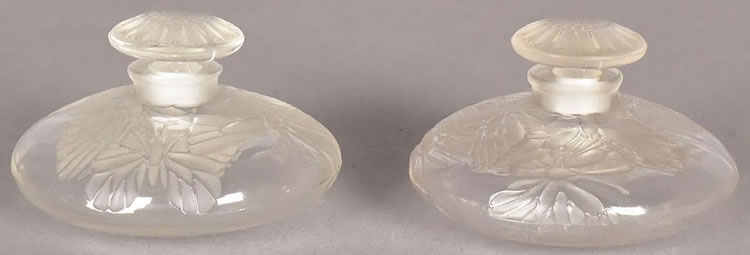 R. Lalique Lenticulaire Fleurs Perfume Bottle