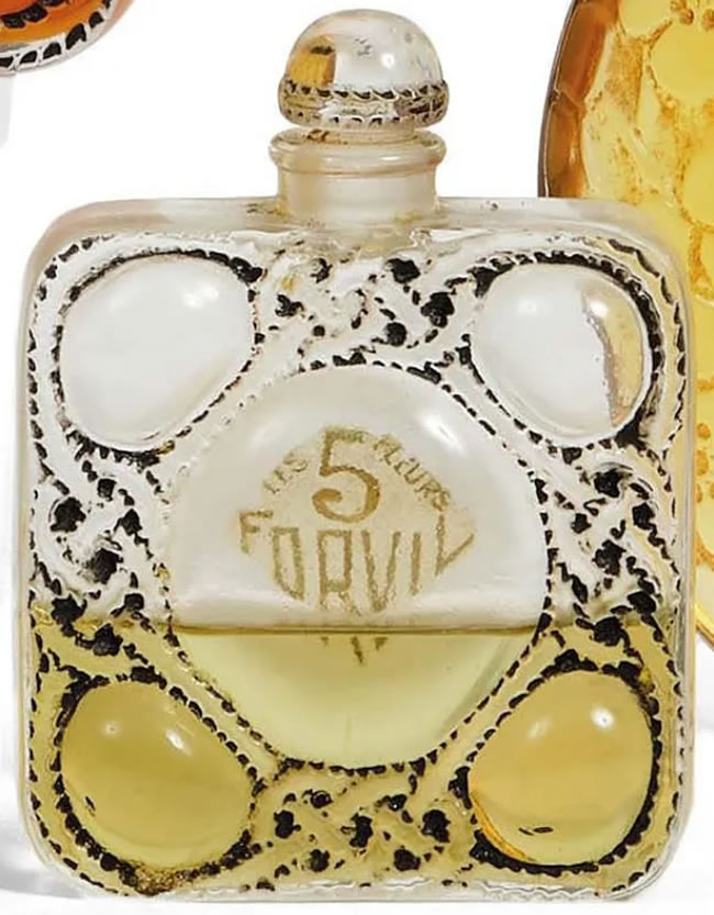 R. Lalique Les 5 Fleurs Perfume Bottle