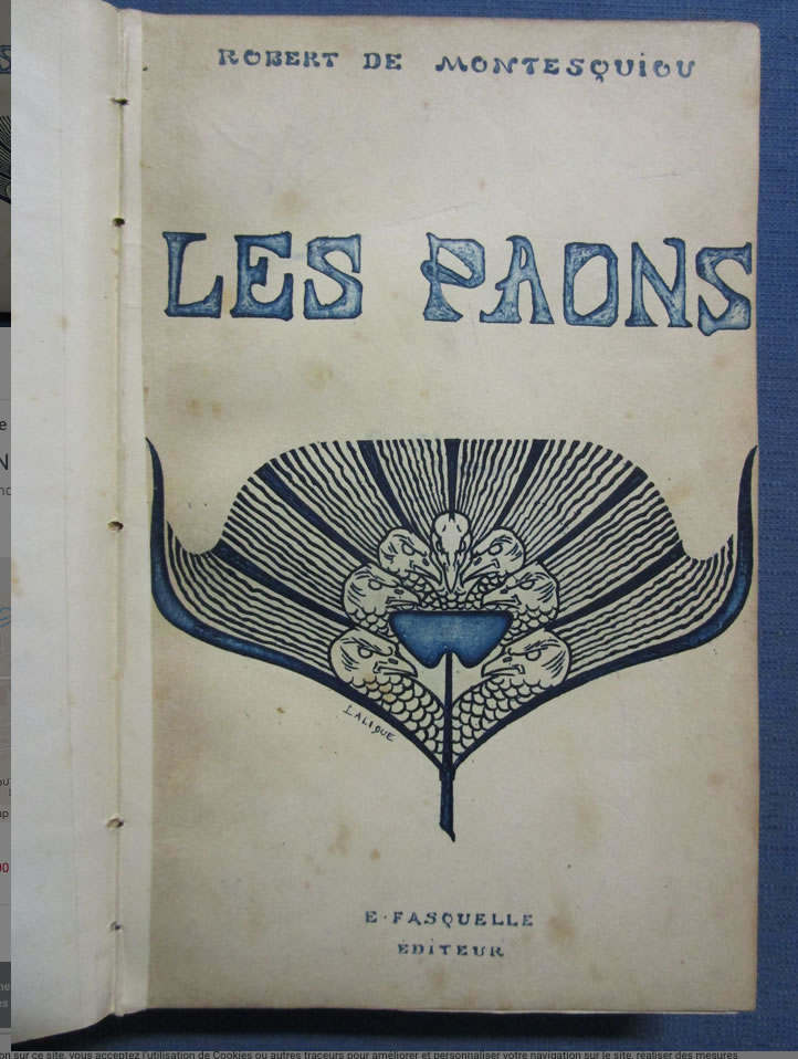 R. Lalique Les Paons Book