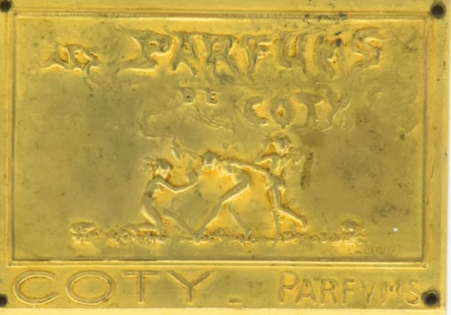 Rene Lalique Les Parfums De Coty Plaque