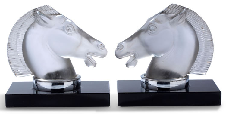 R. Lalique Longchamp Bookend
