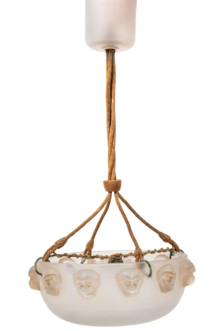 R. Lalique Madagascar Chandelier