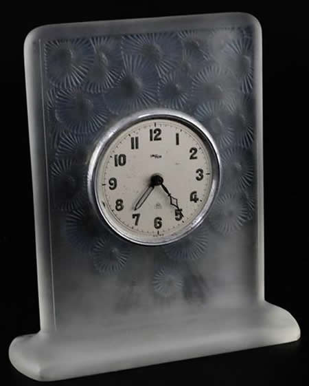R. Lalique Marguerites Clock