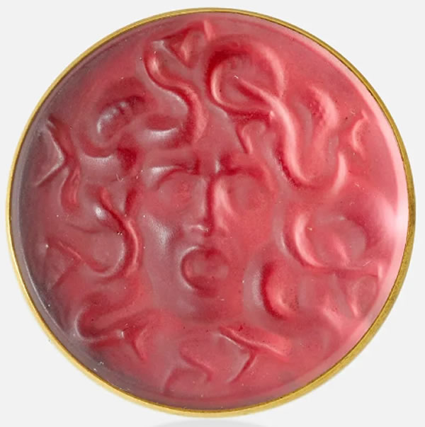 R. Lalique Meduse Brooch