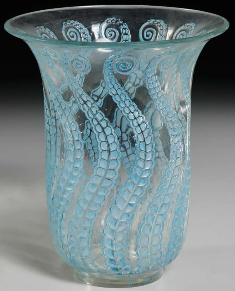 R. Lalique Meduse Vase