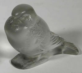 R. Lalique Moineau Fier Paperweight