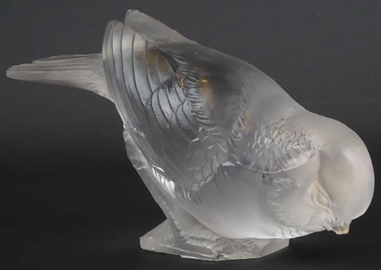 R. Lalique Moineau Timide Paperweight