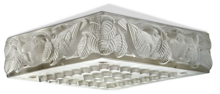 R. Lalique Moineaux-1 Chandelier