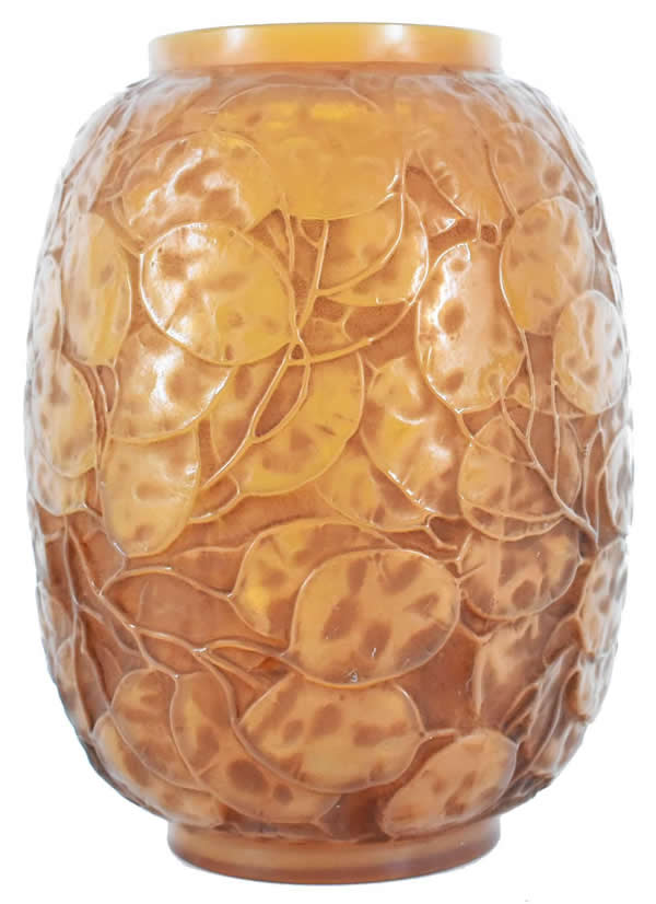R. Lalique Monnaie Du Pape Vase