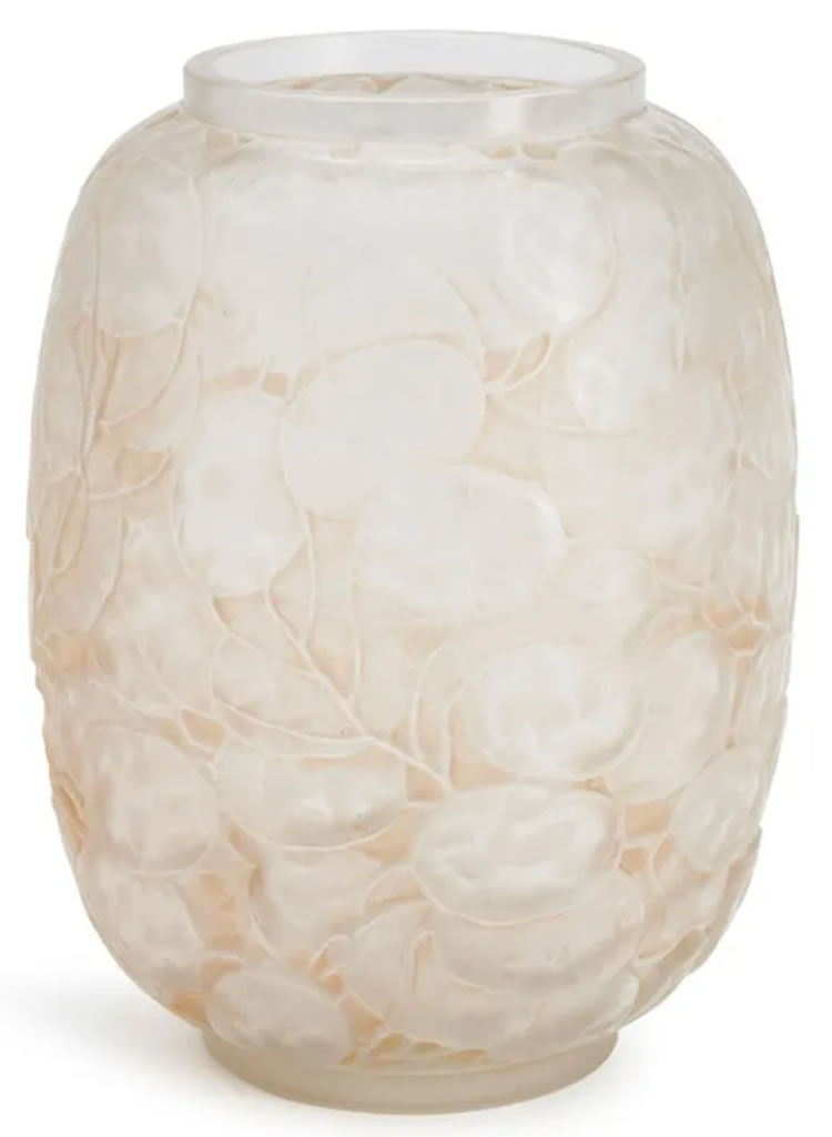 R. Lalique Monnaie Du Pape Vase