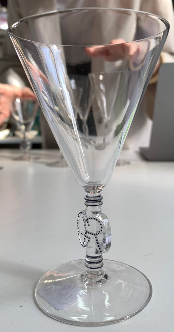 Rene Lalique Monogramme Glass 