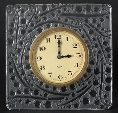 R. Lalique Muguet Clock