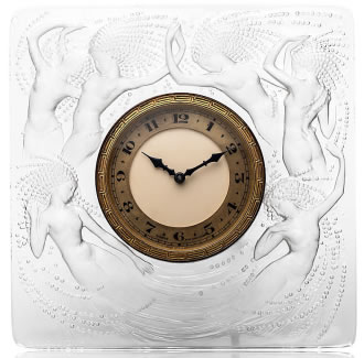 R. Lalique Naiades Clock