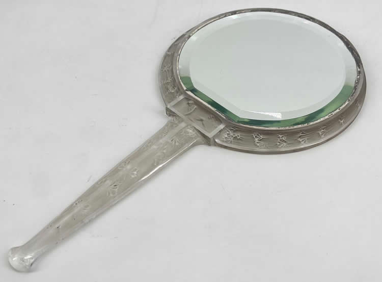 R. Lalique Narcisse Couche Hand Mirror