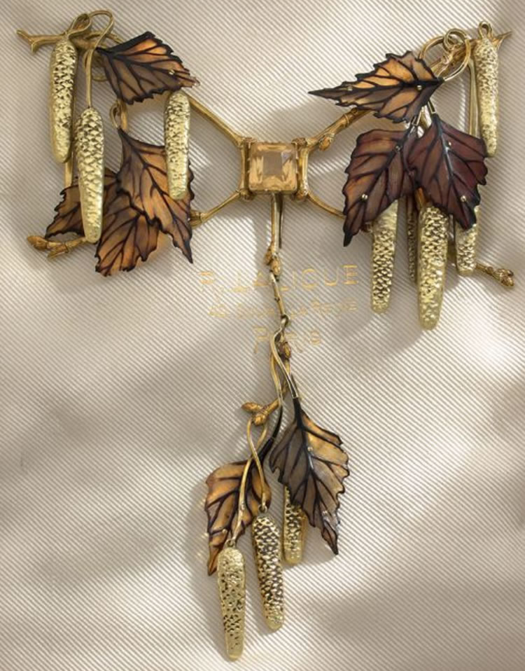 Rene Lalique Noisetiers Necklace