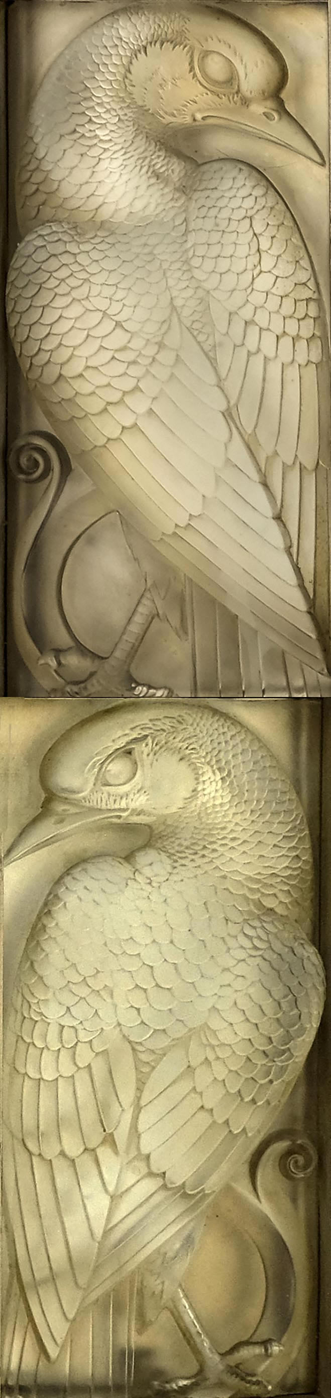 Rene Lalique Panel Oiseaux Et Spirales