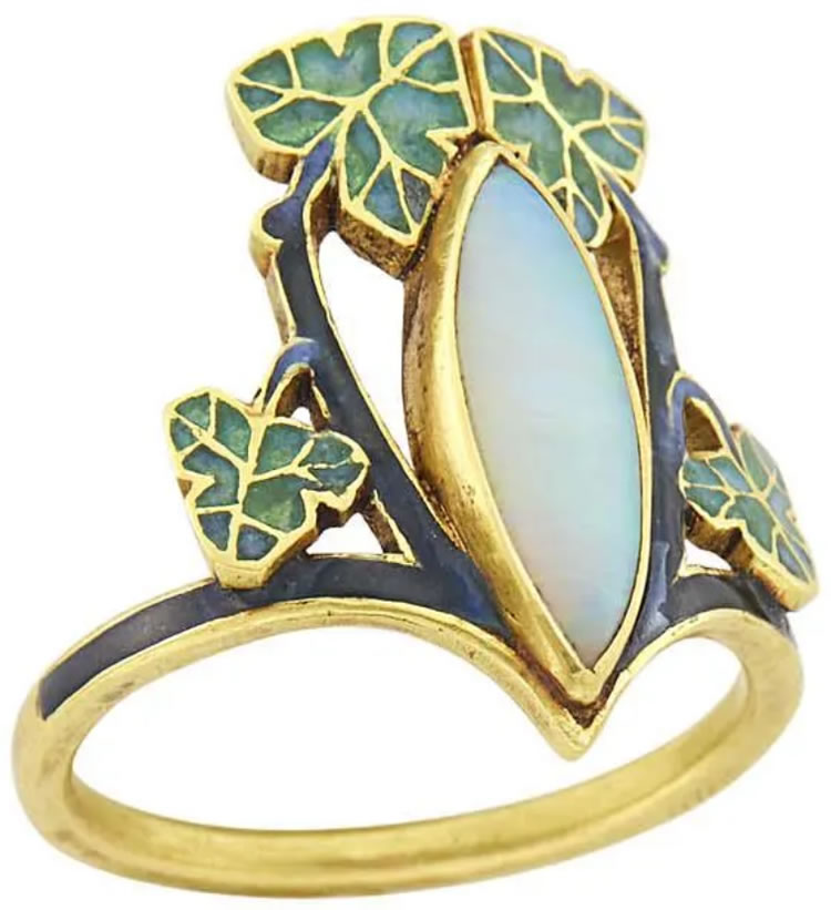 Rene Lalique Opale et Lierre  Ring