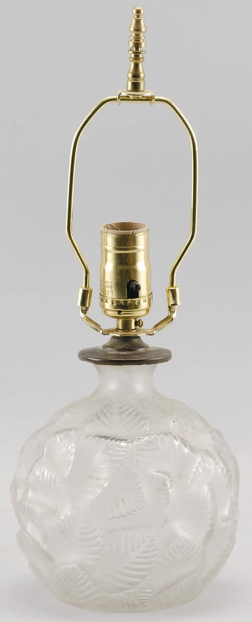 Rene Lalique Ormeaux Vase Lamp