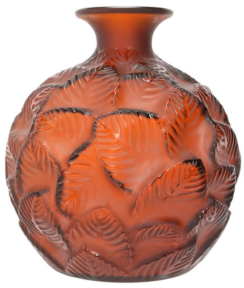 R. Lalique Ormeaux Vase
