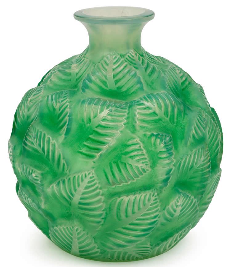 R. Lalique Ormeaux Vase