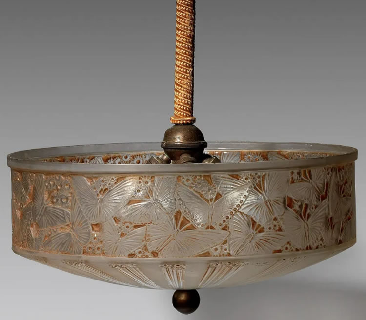 Rene Lalique Papillons-2 Chandelier