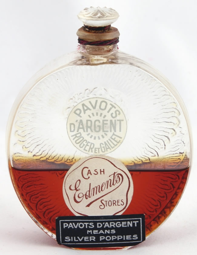 R. Lalique Pavots d'Argent Perfume Bottle