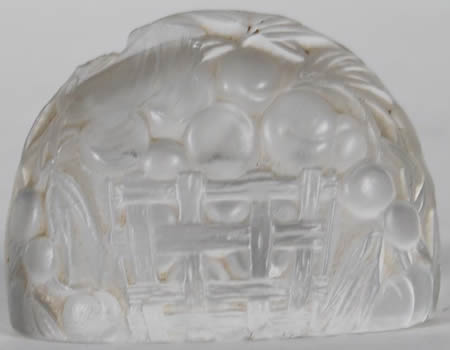 R. Lalique Peaches Menu Holder