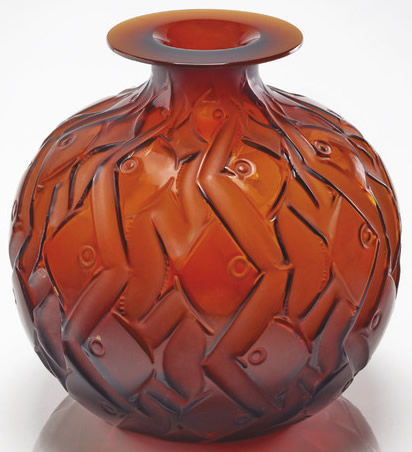 R. Lalique Penthievre Vase