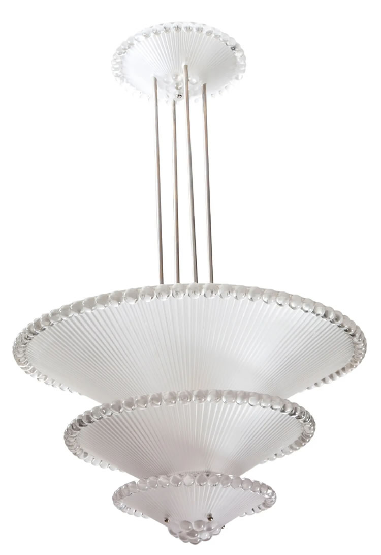 Rene Lalique Perles Chandelier 