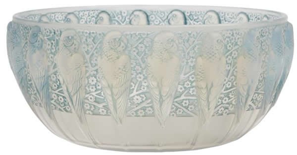 R. Lalique Perruches Bowl