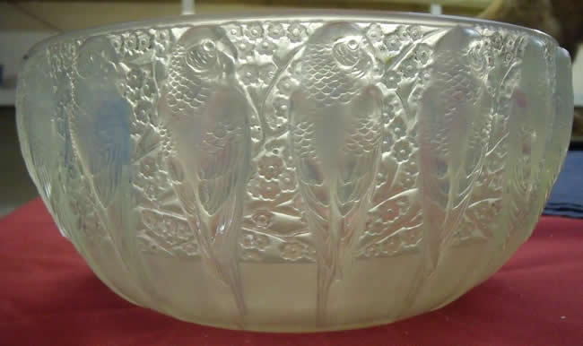 R. Lalique Perruches Bowl