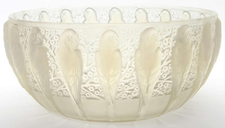 R. Lalique Perruches Bowl