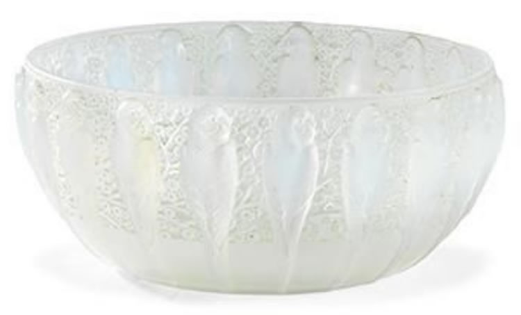 R. Lalique Perruches Bowl