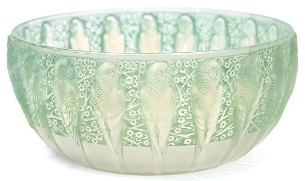R. Lalique Perruches Bowl